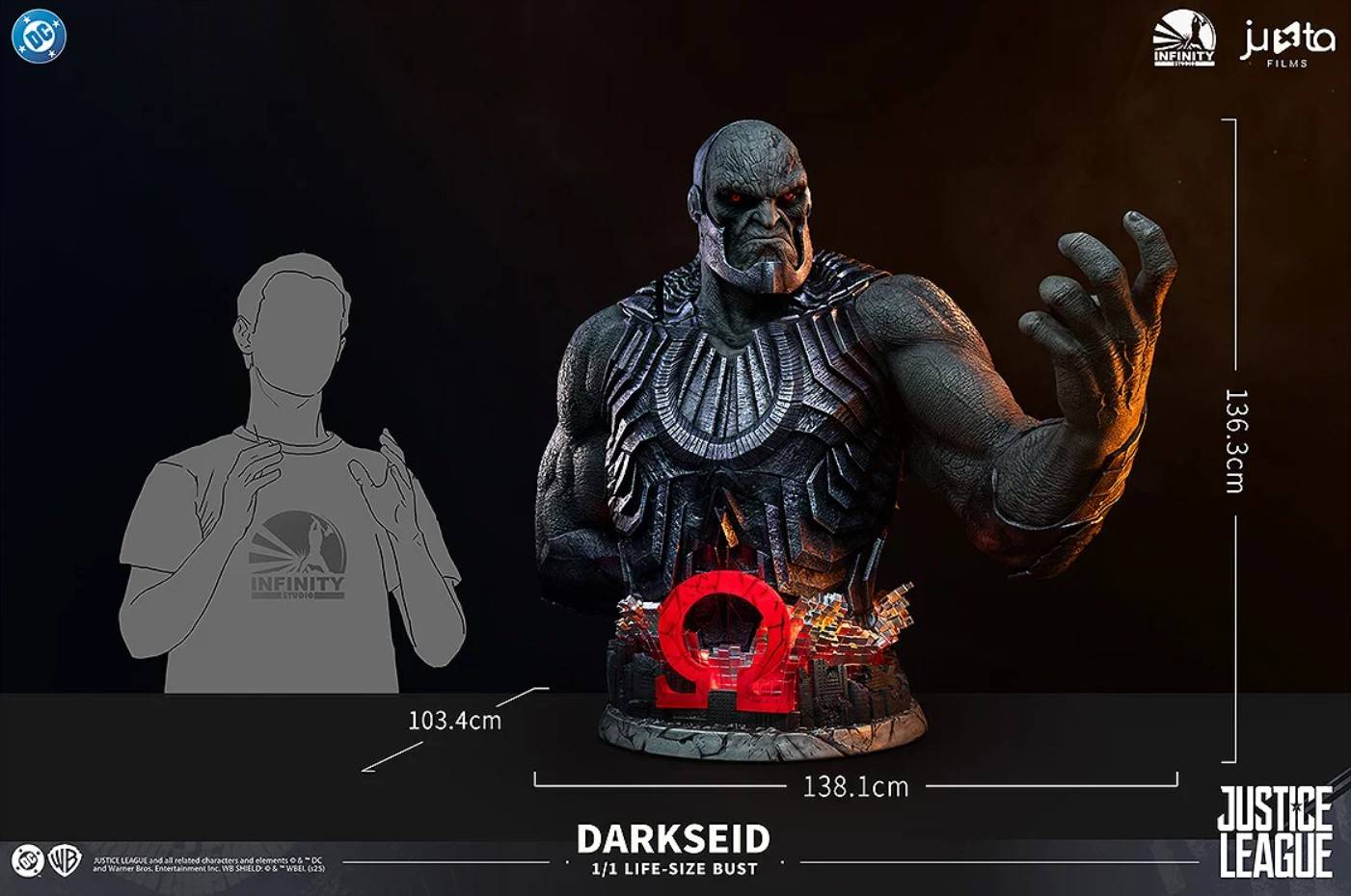 Infinity Studio『ザック・スナイダー版 ジャスティス・リーグ』 ダークサイド 1/1 バストモデル