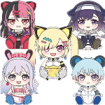 ぬいぐるみ 夢限大みゅーたいぷ 仲町 あられ/宮永 ののか/峰月 律/藤 都子/千石 ユノ