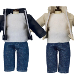 ねんどろいどどーる おようふくセット ライダースジャケット（ブラック/アイボリー）