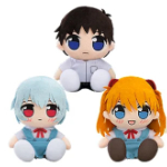 くりぱん ぬいぐるみ 碇シンジ(制服 Ver.)/綾波レイ(制服 Ver.)/式波・アスカ・ラングレー(制服 Ver.)