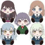 ぬいぐるみ CRYCHIC 高松 燈/豊川 祥子/若葉 睦/長崎 そよ/椎名 立希