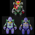 BRICKROID エヴァンゲリオン新2号機α/エヴァンゲリオン第13号機/エヴァンゲリオン初号機