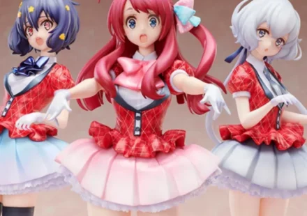 源さくら 水野愛 紺野純子 限定複製サインイラスト付き 1/7スケールフィギュアセット