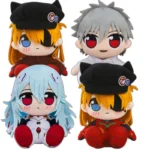 くりぱん ぬいぐるみ 綾波 レイ（ロングヘア：白プラグスーツ）/式波・アスカ・ラングレー （ジャージ＆キャスケット）/渚カヲル 制服Ver.