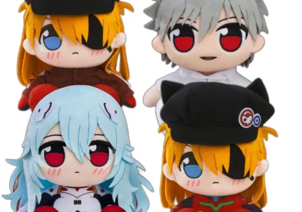 くりぱん ぬいぐるみ 綾波 レイ（ロングヘア：白プラグスーツ）/式波・アスカ・ラングレー （ジャージ＆キャスケット）/渚カヲル 制服Ver.