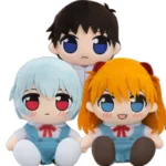 くりぱん ぬいぐるみ 碇シンジ(制服 Ver.)/綾波レイ(制服 Ver.)/式波・アスカ・ラングレー(制服 Ver.)