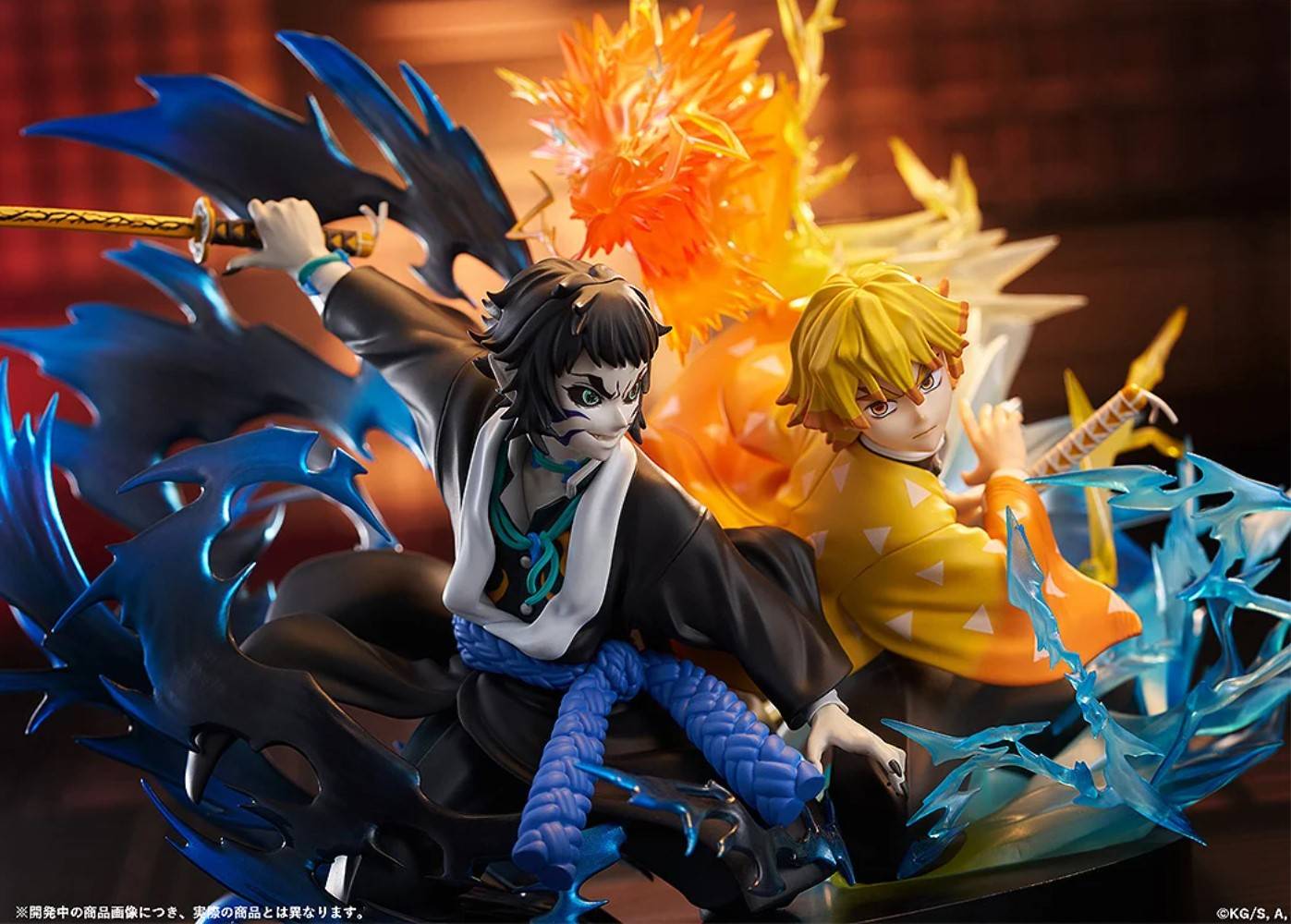 鬼滅の刃 我妻善逸＆獪岳 ノンスケールフィギュア