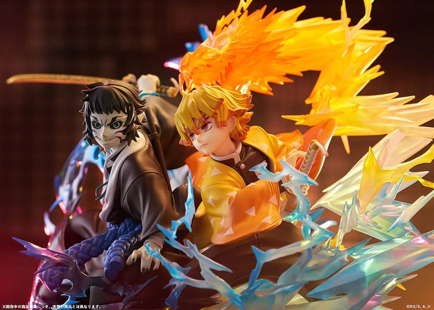 鬼滅の刃 我妻善逸＆獪岳 ノンスケールフィギュア