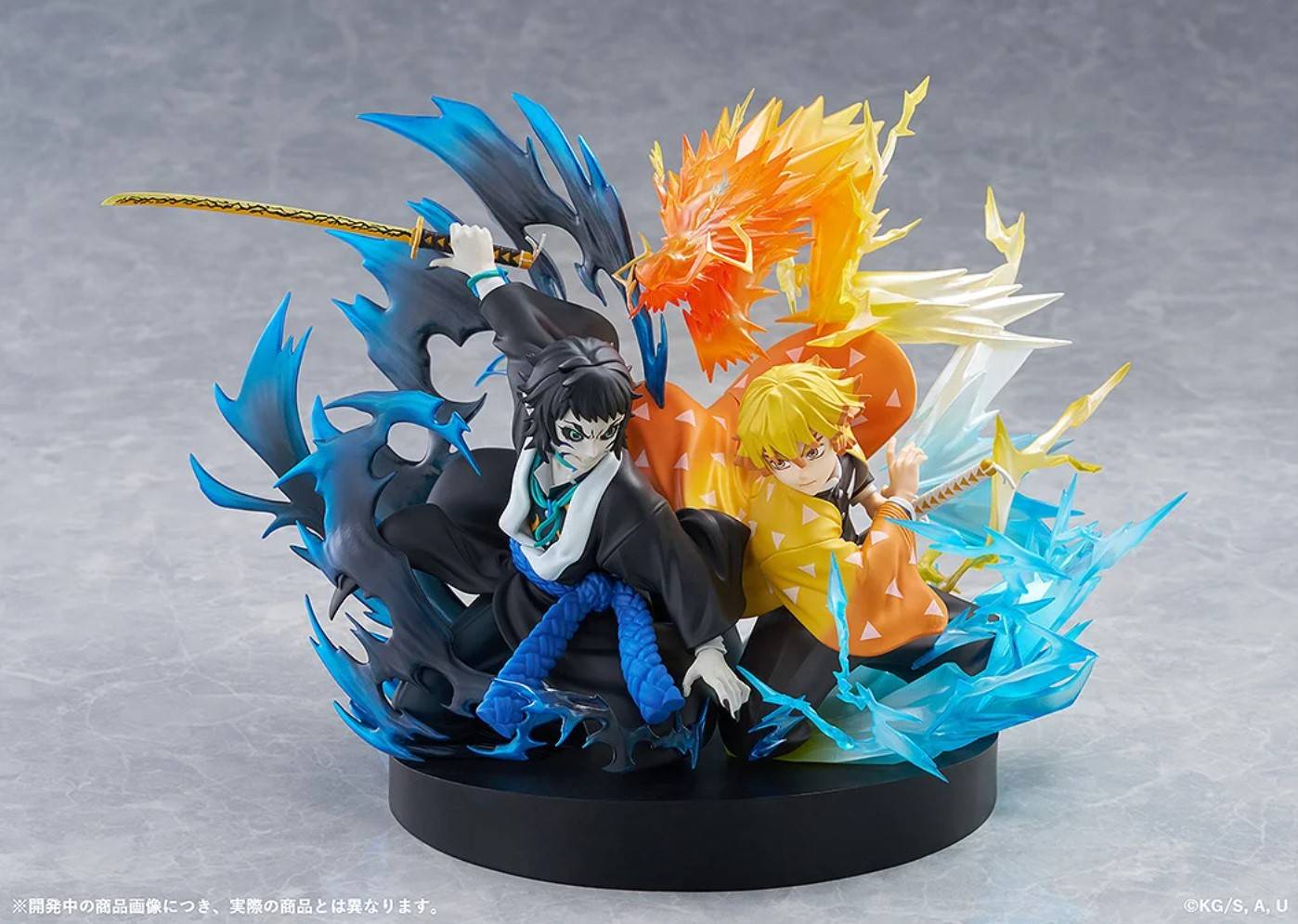 鬼滅の刃 我妻善逸＆獪岳 ノンスケールフィギュア